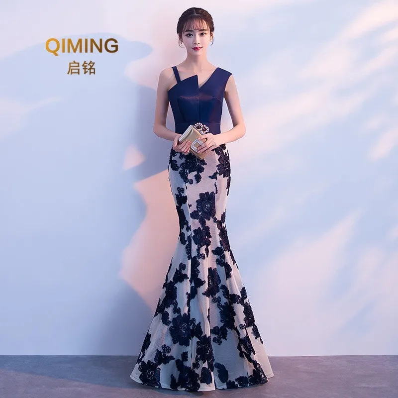 Woman Dignified Long Paragraph Dinner Banquet Lady Sexy Maxi Party Lace Blue Wedding summer Dress Elegant Women Mermaid Dresses
Woman Dignified Long Paragraph Dinner Banquet Lady Sexy Maxi Party Lace Blue Wedding summer Dress Elegant Women Mermaid Dresses