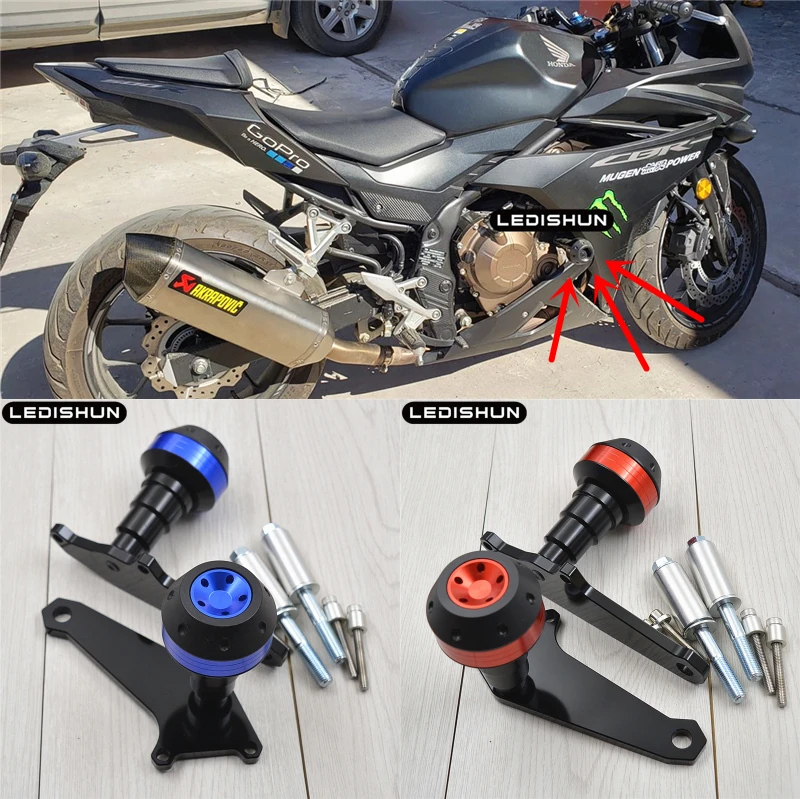 Motorcycle Frame Crash Pads Engine Case Sliders Protector For Honda CBR500R CB500X CB500F CB 500 CBR 500 13 141516171819 2018 19
Motorcycle Frame Crash Pads Engine Case Sliders Protector For Honda CBR500R CB500X CB500F CB 500 CBR 500 13 141516171819 2018 19
