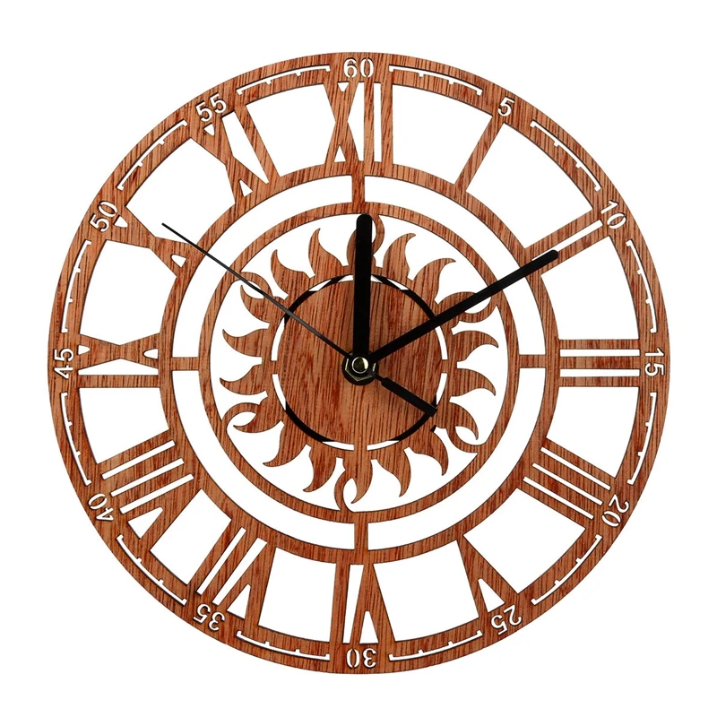 Vintage Wooden Wall Clock Shabby Chic Rustic Kitchen Home Antique Watches Decor
Vintage Wooden Wall Clock Shabby Chic Rustic Kitchen Home Antique Watches Decor