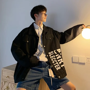 2019 Spring And Summer New Men's Youth Japanese Version Harajuku Style Couple Long-sleeved Loose Casual Tooling Shirt JacketM-xl
2019 Spring And Summer New Men's Youth Japanese Version Harajuku Style Couple Long-sleeved Loose Casual Tooling Shirt JacketM-xl
