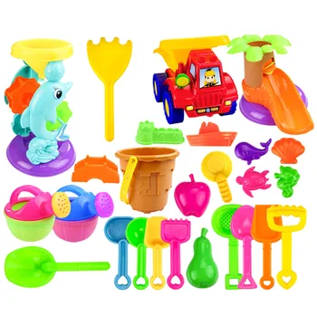 26Pcs Outdoor Kids Beach Sand Toys Beach Bucket Playset For Kids Baby Sand Clay Mold Sand Water Playing Tool Toy - Random Color
26Pcs Outdoor Kids Beach Sand Toys Beach Bucket Playset For Kids Baby Sand Clay Mold Sand Water Playing Tool Toy - Random Color