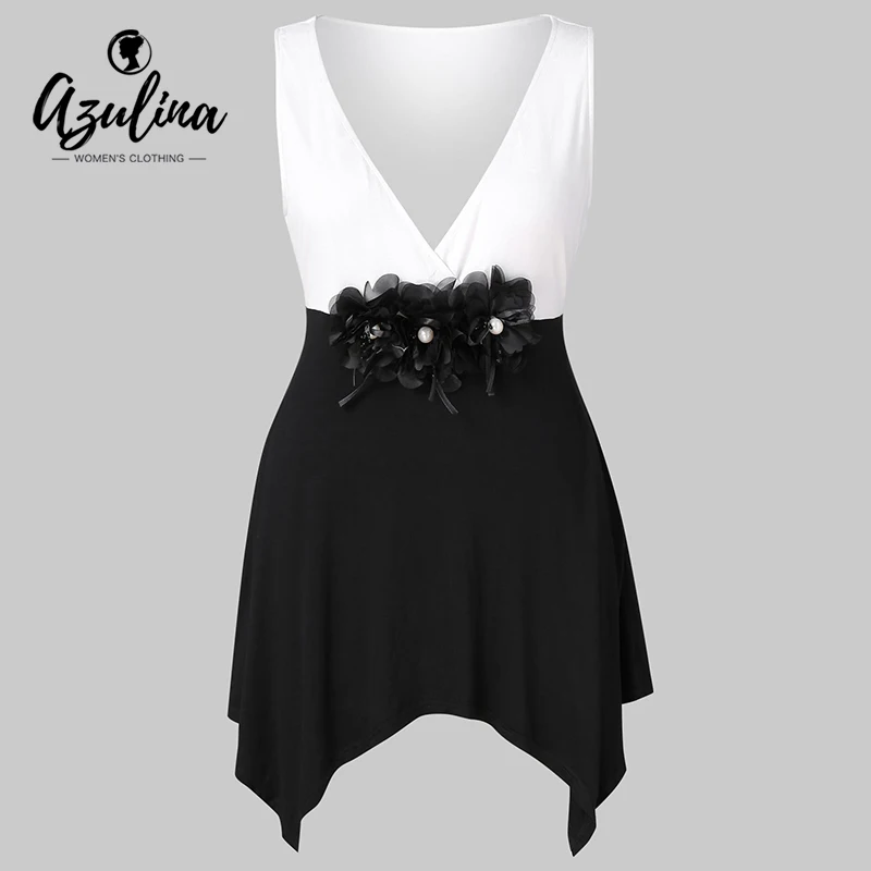 Rosegal Plus Size Two Tone Flower Patchwork Handkerchief Tank Top Women Tops Summer Lolita Plunging Neck Sleeveless Tanks Female
Rosegal Plus Size Two Tone Flower Patchwork Handkerchief Tank Top Women Tops Summer Lolita Plunging Neck Sleeveless Tanks Female