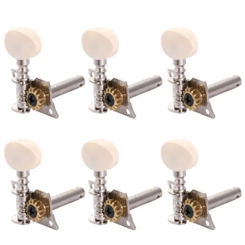 6pcs/ Open Style Gear Single Hole Acoustic Folk Guitar String Tuning Pegs Machine Heads Tuners Knob Button Guitarra
6pcs/ Open Style Gear Single Hole Acoustic Folk Guitar String Tuning Pegs Machine Heads Tuners Knob Button Guitarra