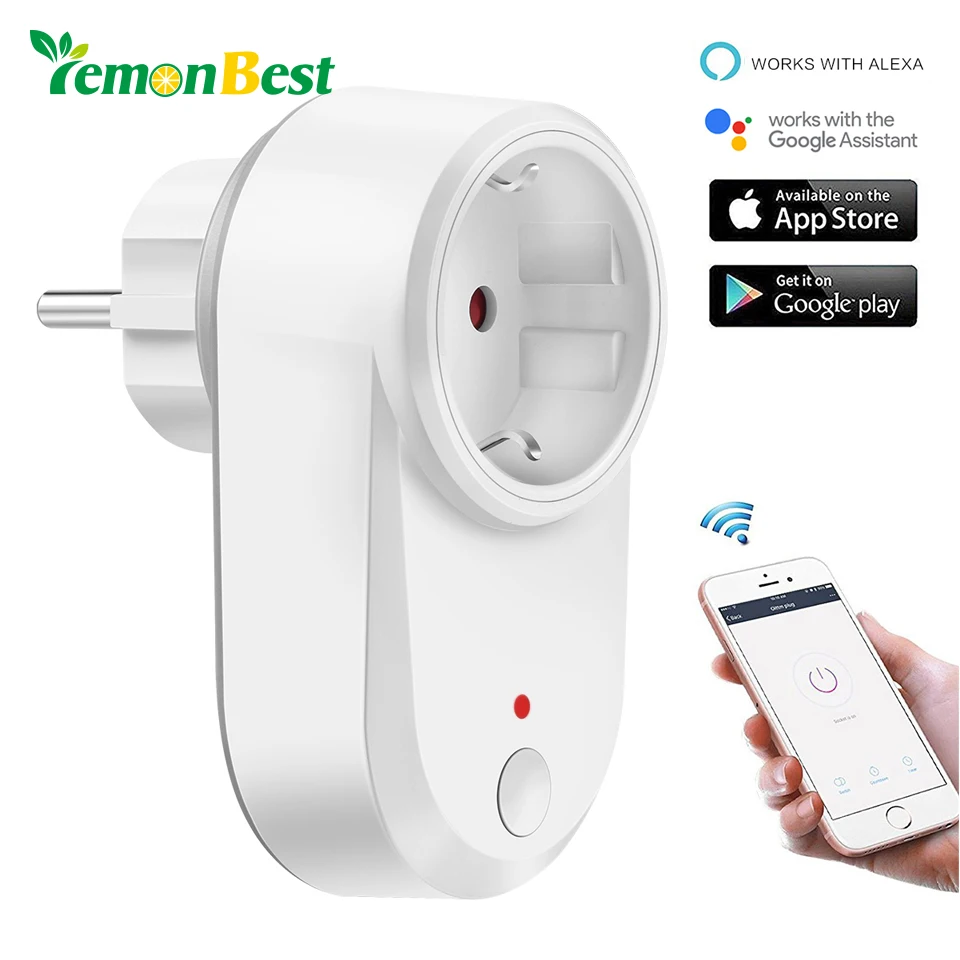 WiFi Smart Socket Wireless Plug Power Socket Smart Home Switch Support Alexa/Google Voice Control/IFTTT /Timier Function
WiFi Smart Socket Wireless Plug Power Socket Smart Home Switch Support Alexa/Google Voice Control/IFTTT /Timier Function