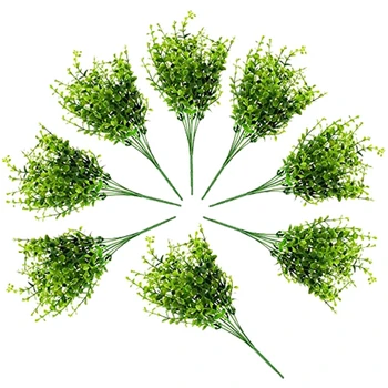 Artificial Shrubs (8-Pack) Faux Plastic Leafy Green Imitation Boxwood Plants for Decorating Indoor Outdoor
Artificial Shrubs (8-Pack) Faux Plastic Leafy Green Imitation Boxwood Plants for Decorating Indoor Outdoor
