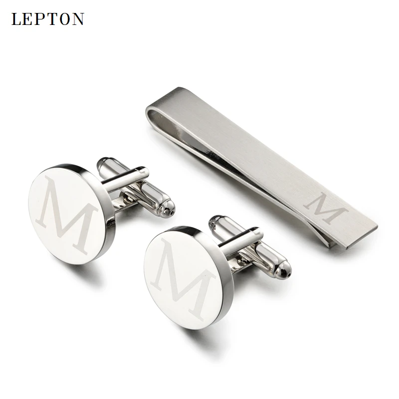 Lepton Letters Cufflinks & Tie Clips Set Silver Color Letters Of An Alphabet M Cufflinks For Mens Shirt Cuffs Cufflink Gemelos
Lepton Letters Cufflinks & Tie Clips Set Silver Color Letters Of An Alphabet M Cufflinks For Mens Shirt Cuffs Cufflink Gemelos