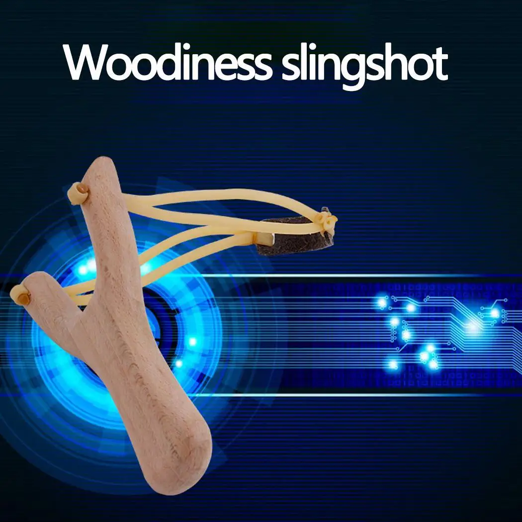 Children Flexible Slingshot Wooden Toy Rubber Tube 4.5 cm / 1.8 inch Above 3 years old Classic | Игрушки и хобби
