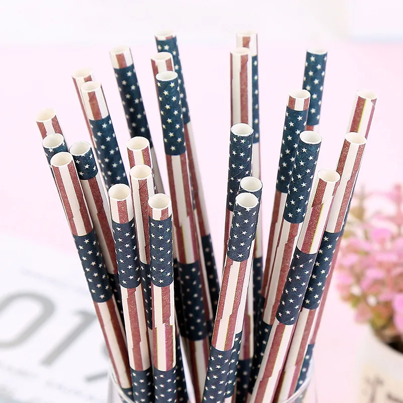 Disposable Paper Straws American Flag Colored Paper Straws 25 PCS Drinking Paper Straws Kitchen Disposable Tool Dropshipping
Disposable Paper Straws American Flag Colored Paper Straws 25 PCS Drinking Paper Straws Kitchen Disposable Tool Dropshipping