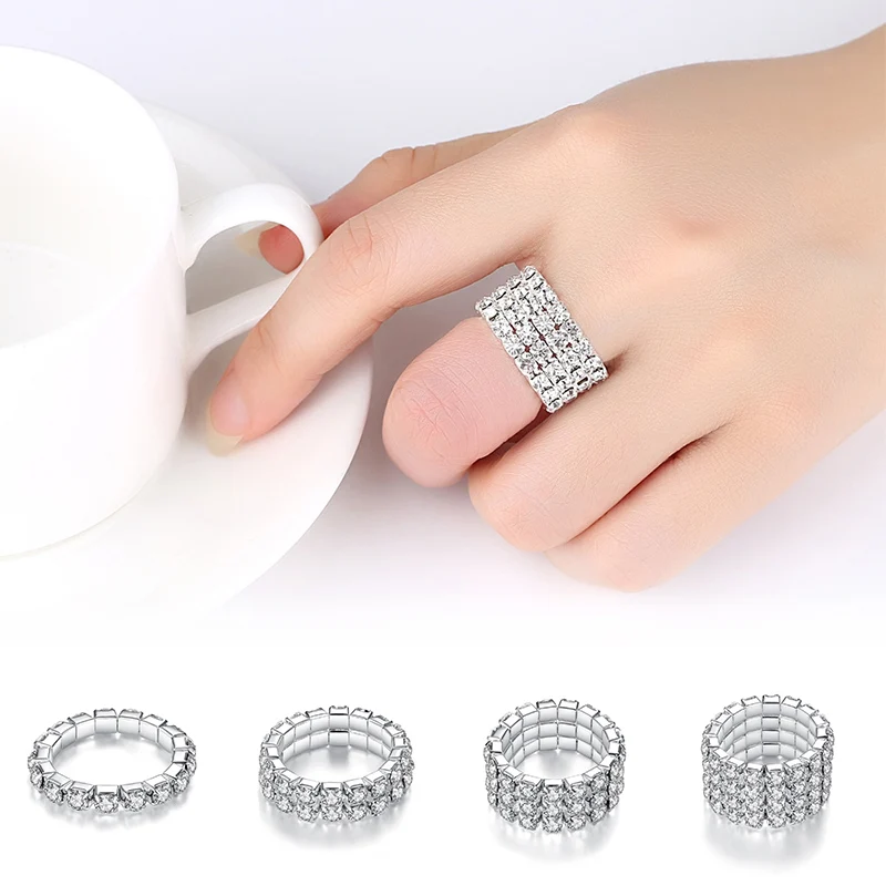 1PC Allergy Free Adjustable 2019 New Arrival Elastic Cubic Zirconia Shining Full Crystal Rhinestone Ring Bright Silver Plated
1PC Allergy Free Adjustable 2019 New Arrival Elastic Cubic Zirconia Shining Full Crystal Rhinestone Ring Bright Silver Plated