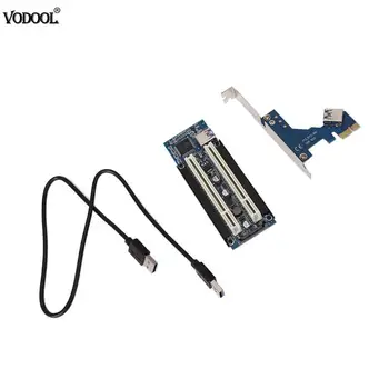 PCI-E Express X1 to Dual PCI Riser Extend Adapter Card with 1M USB3.0 Cable for WIN2000/XP/Vista/Win7/Win8/LINUX
PCI-E Express X1 to Dual PCI Riser Extend Adapter Card with 1M USB3.0 Cable for WIN2000/XP/Vista/Win7/Win8/LINUX
