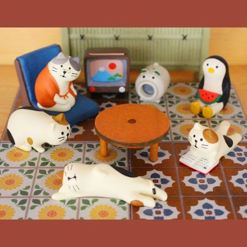 Day Showa Time Three Colorful Cat Ins Originality Miniature Scene Resin Goods Of Furniture For Display Rather Than For Use
Day Showa Time Three Colorful Cat Ins Originality Miniature Scene Resin Goods Of Furniture For Display Rather Than For Use