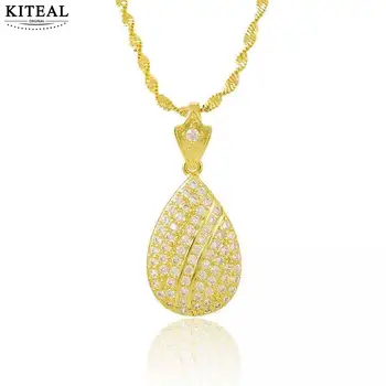 KITEAL 925 2019 24k gold color Girlfriend necklaces pendants big Drop collier femme Gift for her
KITEAL 925 2019 24k gold color Girlfriend necklaces pendants big Drop collier femme Gift for her