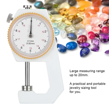 Professional Thickness Tester Gauge Meter Accurate Measuring Instrument Jeweler Jewelry Watch Sizing Neckalce Rings Making Tool
Professional Thickness Tester Gauge Meter Accurate Measuring Instrument Jeweler Jewelry Watch Sizing Neckalce Rings Making Tool