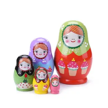 Baking Paint Girls Wood Russian Nesting Matryoshka Dolls Set Kids DIY Art Crafts Nesting Russian Doll Toy Children Painting Doll
Baking Paint Girls Wood Russian Nesting Matryoshka Dolls Set Kids DIY Art Crafts Nesting Russian Doll Toy Children Painting Doll