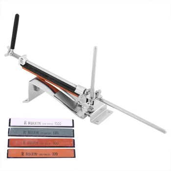 Pro Stainless Steel Knife Sharpener Kit With 4Pcs Fix-angle sharpening Stone Set Adjustable Free Blade Angle For Kitchen Knife
Pro Stainless Steel Knife Sharpener Kit With 4Pcs Fix-angle sharpening Stone Set Adjustable Free Blade Angle For Kitchen Knife