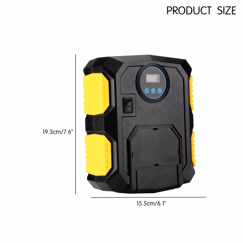 Auto Car Tire Inflator 12V Electric Car Air Compressor Pump Digital Display Inflatable Pump LED Light
Auto Car Tire Inflator 12V Electric Car Air Compressor Pump Digital Display Inflatable Pump LED Light