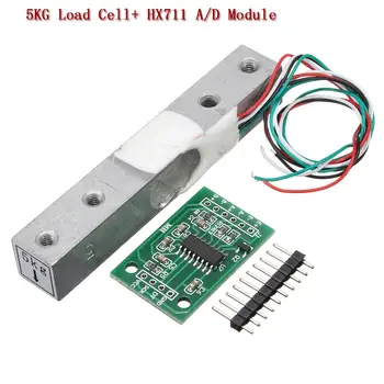 5KG 10KG 20KG Scale Load Cell Weighing Pressure Sensor with HX711 Weighing Sensor 24-bit A/D Conversion Adapter Load Module
5KG 10KG 20KG Scale Load Cell Weighing Pressure Sensor with HX711 Weighing Sensor 24-bit A/D Conversion Adapter Load Module