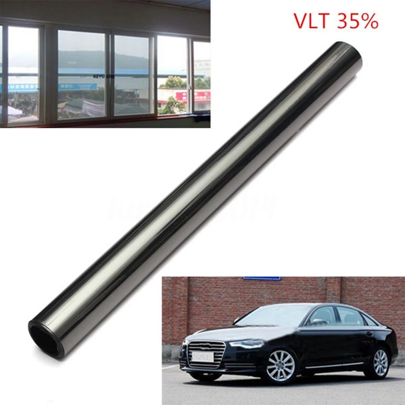 

50cmX152cm Anti scratch adhesive reflective film VLT35% metallized car window tint film