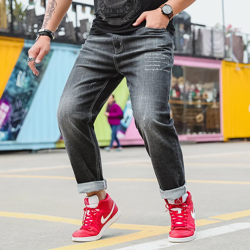 2019 Jeans Men Large Size Loose Fit Stretch Denim Trousers Big Fat Male Cowboy Pants 42 44 46 Oversized Plus Size 4XL 5XL 6XL
2019 Jeans Men Large Size Loose Fit Stretch Denim Trousers Big Fat Male Cowboy Pants 42 44 46 Oversized Plus Size 4XL 5XL 6XL