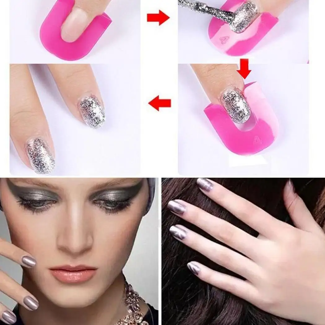 26 Pcs/lot Nail Polish Edge Anti-Flooding Plastic Template Clip+One Sheet French Manicure Sticker Showy Chic Manicure Tools Set
26 Pcs/lot Nail Polish Edge Anti-Flooding Plastic Template Clip+One Sheet French Manicure Sticker Showy Chic Manicure Tools Set