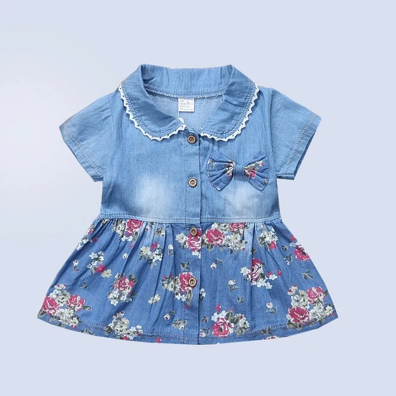 New Summer Cotton Children Clothing Denim Jeans Short Sleeves Baby Girls Fashion Infant Dress Kids Princess Flora Bow Clothes
New Summer Cotton Children Clothing Denim Jeans Short Sleeves Baby Girls Fashion Infant Dress Kids Princess Flora Bow Clothes