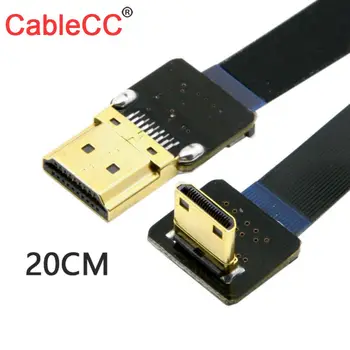 Zihan 90 Degree Down Angled FPV Mini HDMI Male to HDMI Male FPC Flat Cable 20cm for Multicopter Aerial Photography
Zihan 90 Degree Down Angled FPV Mini HDMI Male to HDMI Male FPC Flat Cable 20cm for Multicopter Aerial Photography