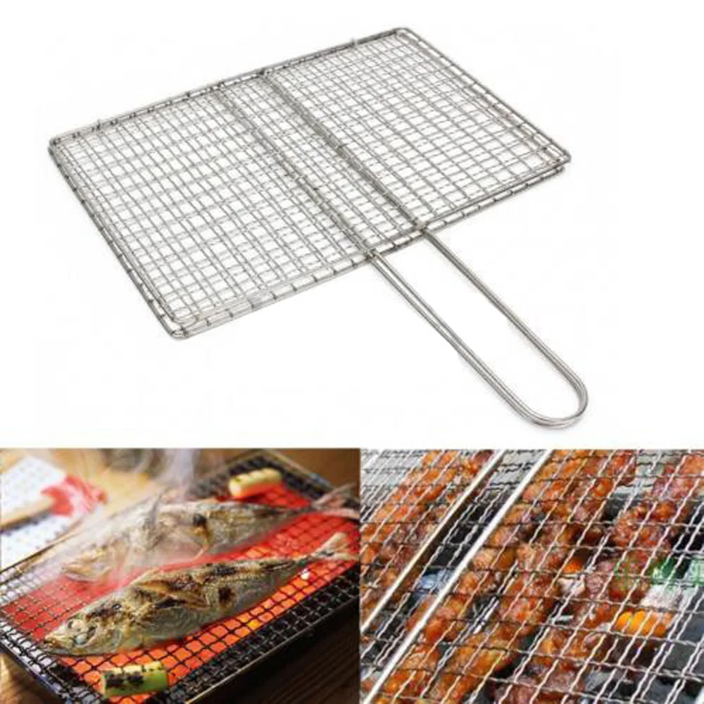 High Quality Stainless Steel BBQ Fish Meat Net Barbecue Grill Mesh Wire Clamp Outdoor Picnic
High Quality Stainless Steel BBQ Fish Meat Net Barbecue Grill Mesh Wire Clamp Outdoor Picnic