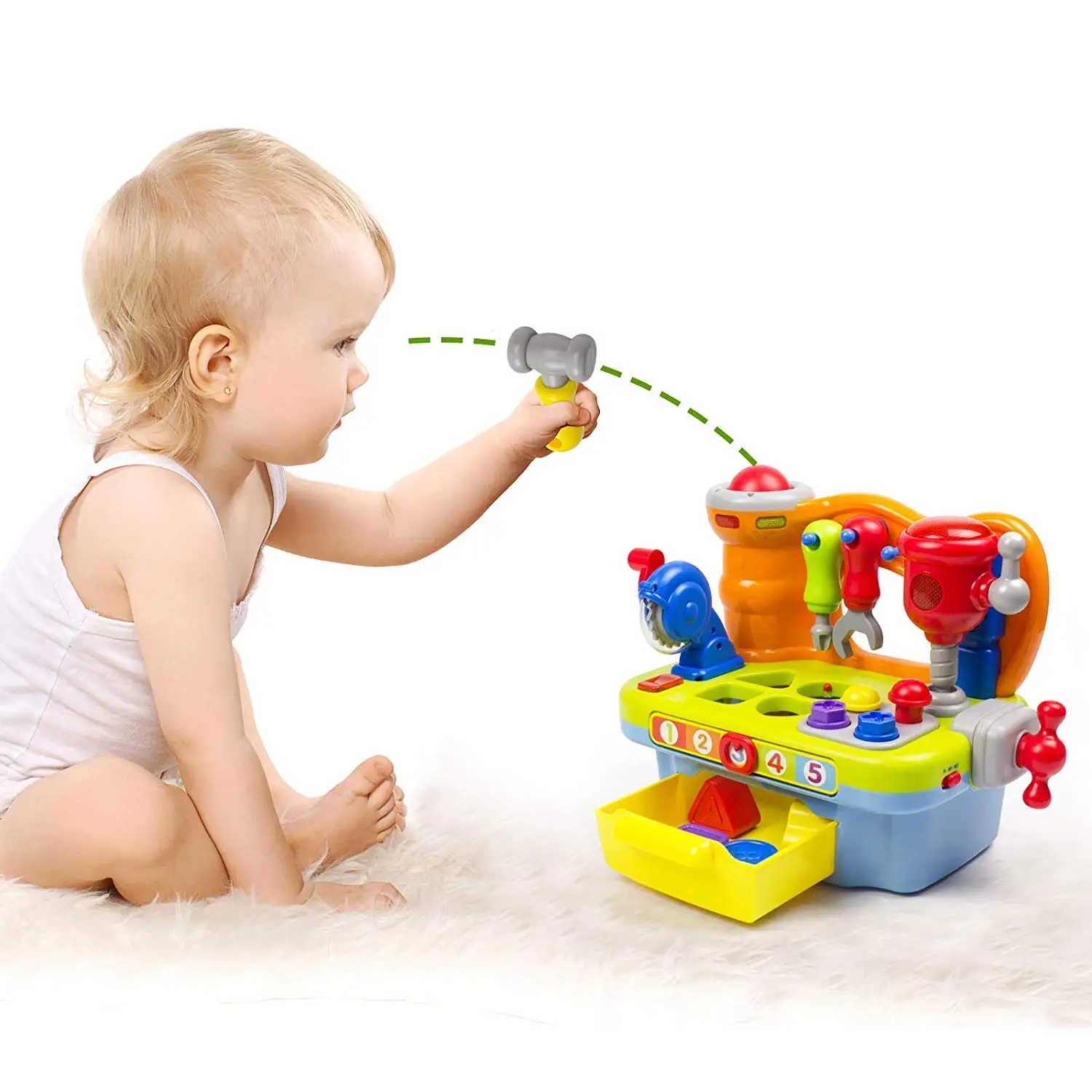 Multi-Tool Table Small Engineer Tool Workbench Education Shape Sorter Nut Combination Disassembly Boy Children'S Educational T
Multi-Tool Table Small Engineer Tool Workbench Education Shape Sorter Nut Combination Disassembly Boy Children'S Educational T