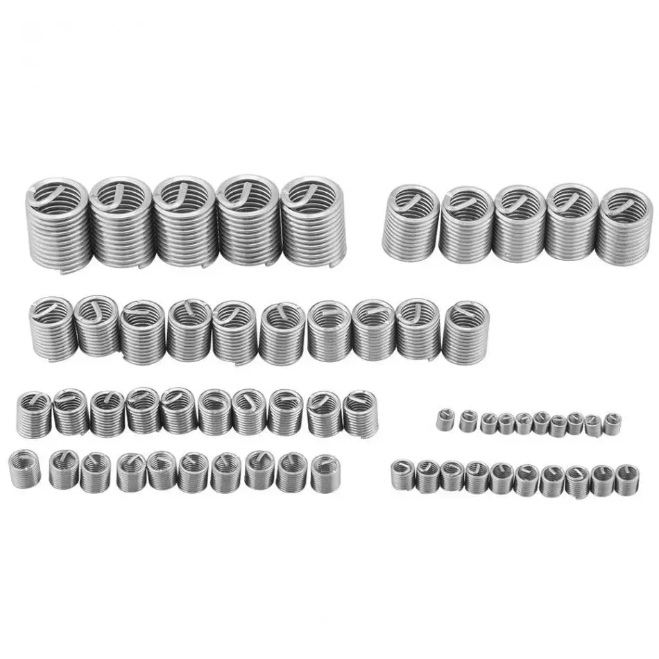 60Pcs Stainless Steel Wire Threaded Insert Thread Repair Kit M3 M4 M5 M6 M8 M10 M12 Wire Screw Sleeve thread repair insert
60Pcs Stainless Steel Wire Threaded Insert Thread Repair Kit M3 M4 M5 M6 M8 M10 M12 Wire Screw Sleeve thread repair insert