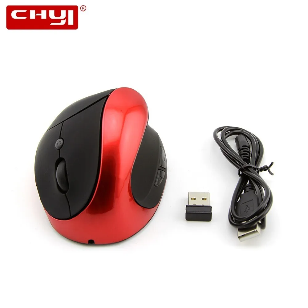 CHYI 2.4Ghz Wireless Vertical Ergonomic Mouse 6D Rechargeable Computer Gaming Mause 1600DPI Optical Usb Gamer Mice For Laptop
CHYI 2.4Ghz Wireless Vertical Ergonomic Mouse 6D Rechargeable Computer Gaming Mause 1600DPI Optical Usb Gamer Mice For Laptop
