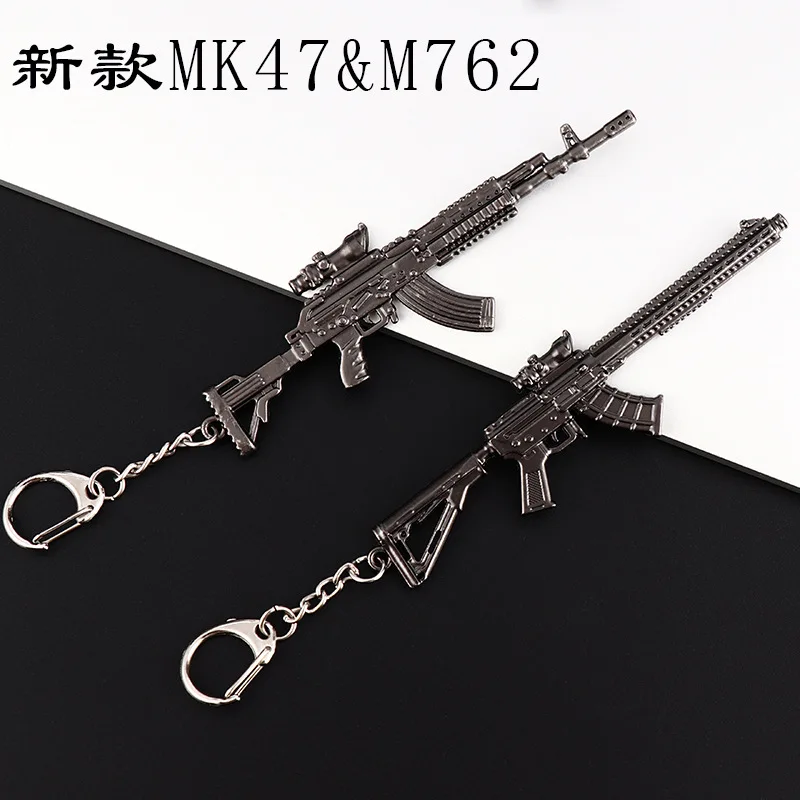 PUBG MK47 gun weapon model key chains Playerunknown's Battlegrounds M416 98K M762 Thompson pendant alloy keyrings sleutelhanger
PUBG MK47 gun weapon model key chains Playerunknown's Battlegrounds M416 98K M762 Thompson pendant alloy keyrings sleutelhanger