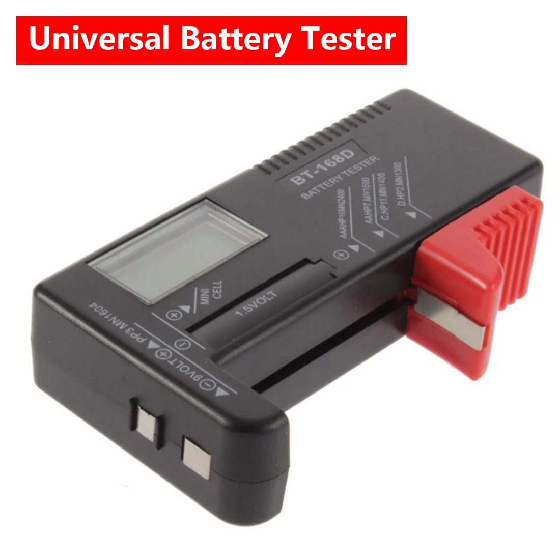 1pc Universal LCD AA/AAA/C/D/9V/1.5V Button Cell Battery Tester BT-168D Digital display battery capacity tester Battery tester
1pc Universal LCD AA/AAA/C/D/9V/1.5V Button Cell Battery Tester BT-168D Digital display battery capacity tester Battery tester