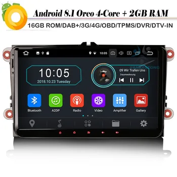 9" Quad Core Android 8.1 DAB+ Navi Autoradio WiFi 4G GPS Bluetooth Car Multimedia Player for PASSAT GOLF Bora CADDY TOURAN EOS
9" Quad Core Android 8.1 DAB+ Navi Autoradio WiFi 4G GPS Bluetooth Car Multimedia Player for PASSAT GOLF Bora CADDY TOURAN EOS