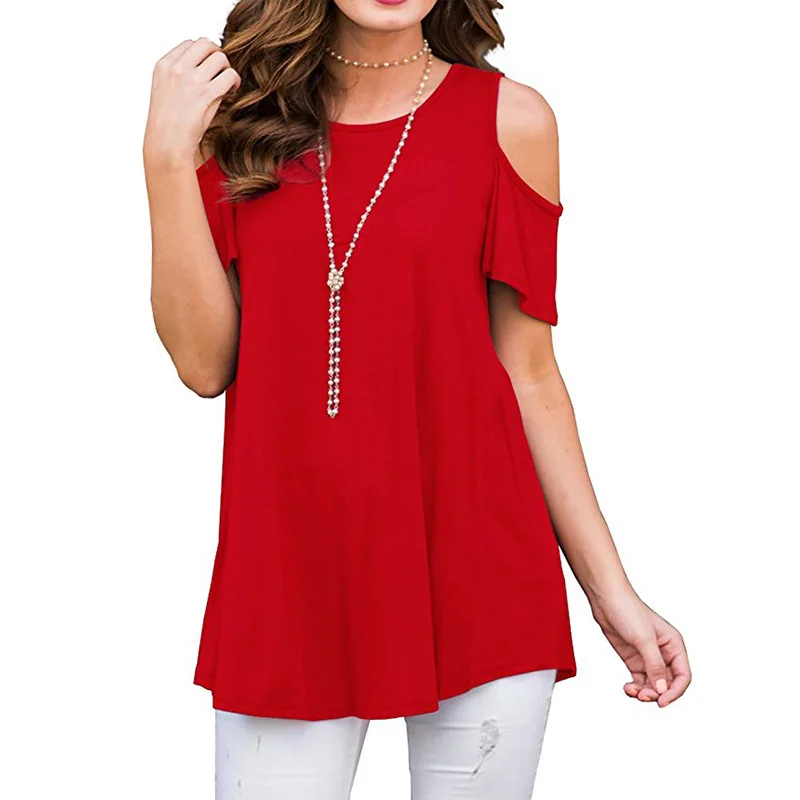 2019 Fashion Summer Women T-shirt Solid Tshirt O-neck Tees Tops Casual Clothes T Shirt Female Shirt Sexy Party Clothes Mujer
2019 Fashion Summer Women T-shirt Solid Tshirt O-neck Tees Tops Casual Clothes T Shirt Female Shirt Sexy Party Clothes Mujer