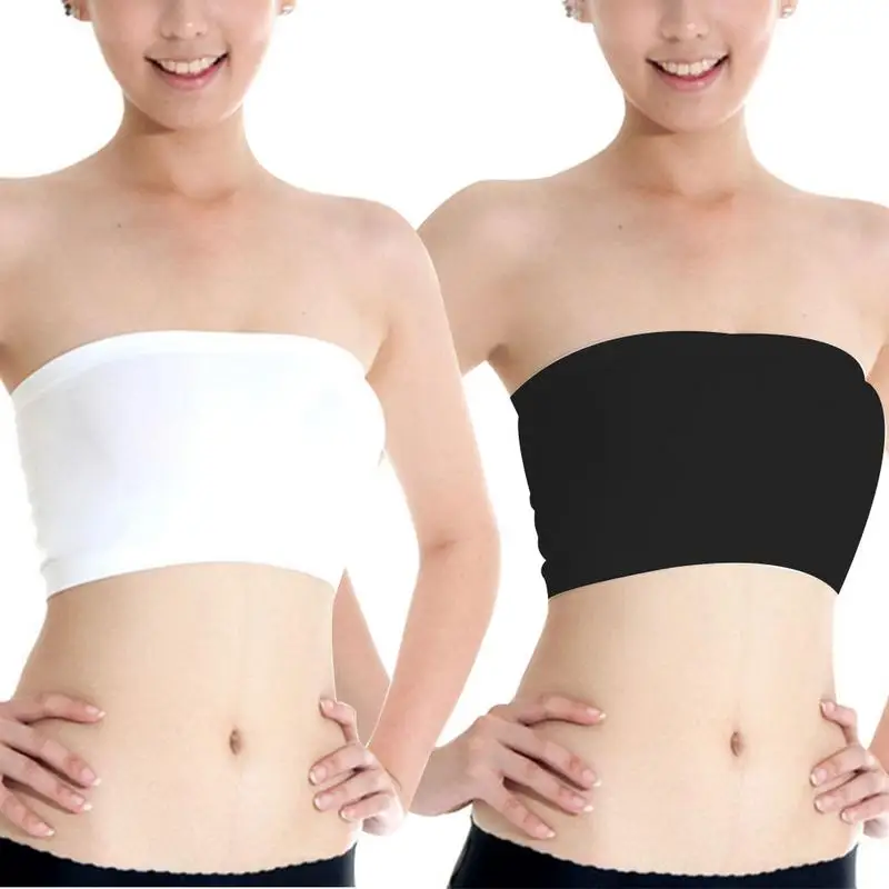 Basic Black/White Womens One Size Strapless UnPadded Bra Bandeau Tube Top Removable Pads Seamless Crop Colors
Basic Black/White Womens One Size Strapless UnPadded Bra Bandeau Tube Top Removable Pads Seamless Crop Colors