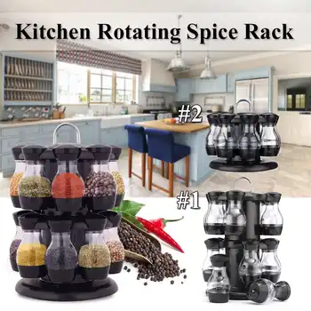 8/16Pcs Condiment Set 360 Rotating Spice Jar Rack Kitchen Cruet Condiment Bottle Coffee Sugar Seal Jar Container Castor
8/16Pcs Condiment Set 360 Rotating Spice Jar Rack Kitchen Cruet Condiment Bottle Coffee Sugar Seal Jar Container Castor
