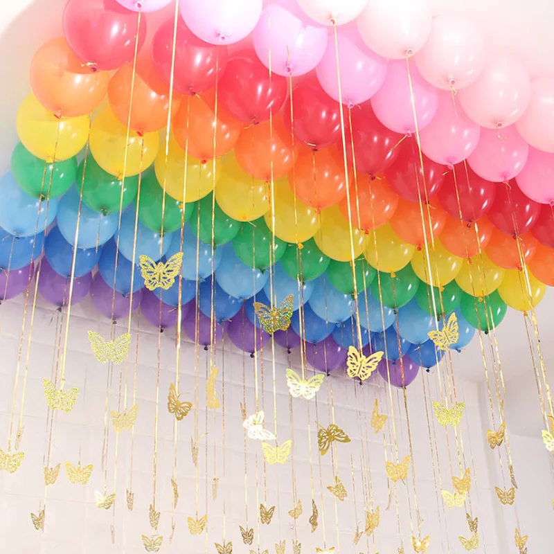 80 pcs/set Novelty New Bling Shiny Butterfly Rains Balloons Pendant Ribbon Wedding birthday Balloon Decoration Party Supplies
80 pcs/set Novelty New Bling Shiny Butterfly Rains Balloons Pendant Ribbon Wedding birthday Balloon Decoration Party Supplies