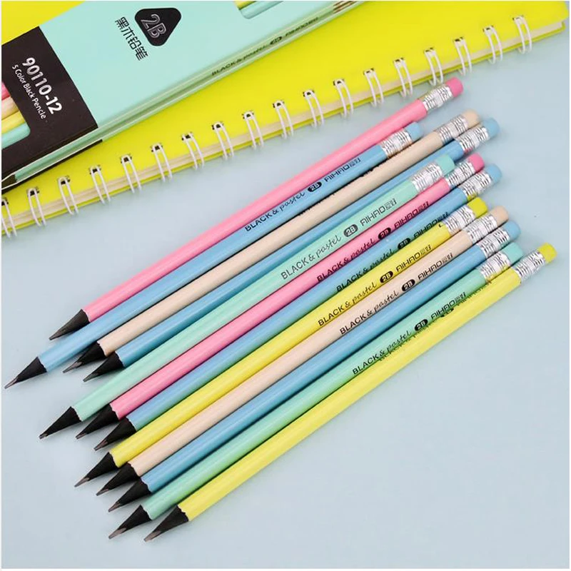 12 pcs/lot Colorful Pastel Wood Pencil Set Black-ink Standard Pencils For Kids Sketck Writing School Stationary Supplies 05403
12 pcs/lot Colorful Pastel Wood Pencil Set Black-ink Standard Pencils For Kids Sketck Writing School Stationary Supplies 05403