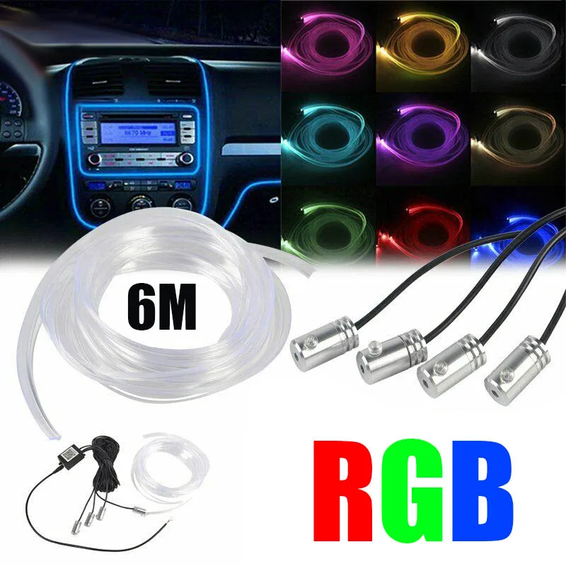 1 set 6M DC 12V 5050 RGB LED Car Interior Neon Ambient Strip Light Sound APP Control Car Decoration Lamps
1 set 6M DC 12V 5050 RGB LED Car Interior Neon Ambient Strip Light Sound APP Control Car Decoration Lamps