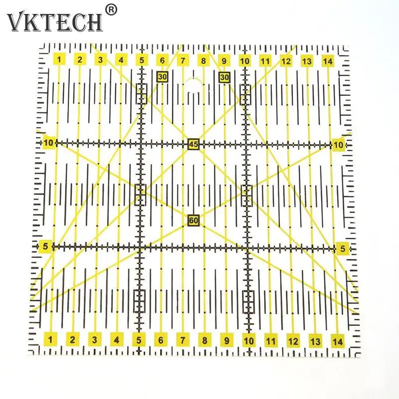 15*15cm Patchwork Ruler Patchwork Tools Thick Acrylic Fabric Cloth Quilting Ruler DIY Sewing Quilting Tools
15*15cm Patchwork Ruler Patchwork Tools Thick Acrylic Fabric Cloth Quilting Ruler DIY Sewing Quilting Tools