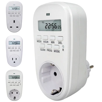 Hot Adjustable Programmable Setting of Clock/ On/ Off Time Digital Timer Switch Energy Saving Smart Power Socket EU /US/ UK Plug
Hot Adjustable Programmable Setting of Clock/ On/ Off Time Digital Timer Switch Energy Saving Smart Power Socket EU /US/ UK Plug