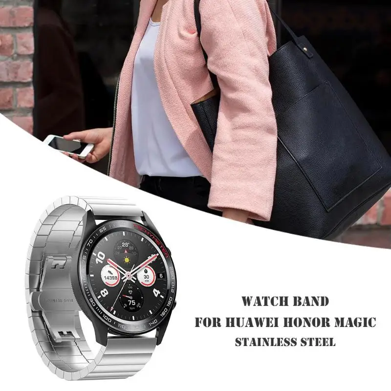Solid Stainless Steel Watchband Replacement Watch Strap for Honor Watch Magic Metal Watch Band Strap Wrist Watches Bracelet
Solid Stainless Steel Watchband Replacement Watch Strap for Honor Watch Magic Metal Watch Band Strap Wrist Watches Bracelet