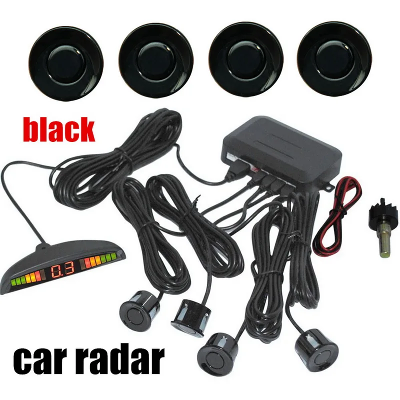 8 colors for option 1set Auto Reversing Detector with LED Digital Display 4 Sensor Alarm Car Distance Detection Parking Sensor
8 colors for option 1set Auto Reversing Detector with LED Digital Display 4 Sensor Alarm Car Distance Detection Parking Sensor