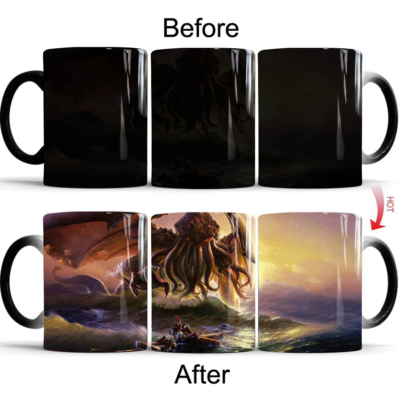 Cthulhu Mugs Hot Cold Heat Reveal Travel Magic Color Changing Mugs Cup Best Gift for Your Friends
Cthulhu Mugs Hot Cold Heat Reveal Travel Magic Color Changing Mugs Cup Best Gift for Your Friends