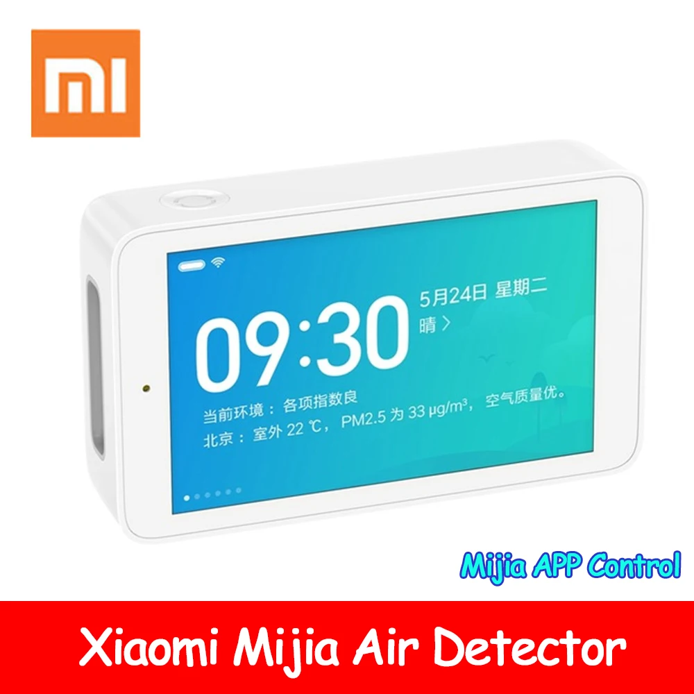 Xiaomi Mijia Air Detector High-Precision Sensing 3.97Inch Touchscreen USB Interface Remote Monitoring PM2.5 CO2a Humidity Sensor
Xiaomi Mijia Air Detector High-Precision Sensing 3.97Inch Touchscreen USB Interface Remote Monitoring PM2.5 CO2a Humidity Sensor