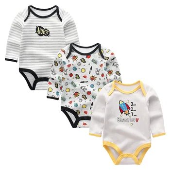 Baby Clothes Rompers Newborn Infantil Clothing roupas de bebe 3Pcs/lot Full Sleeve Cotton Girls Pajamas Costumes Baby Boy Clothe
Baby Clothes Rompers Newborn Infantil Clothing roupas de bebe 3Pcs/lot Full Sleeve Cotton Girls Pajamas Costumes Baby Boy Clothe