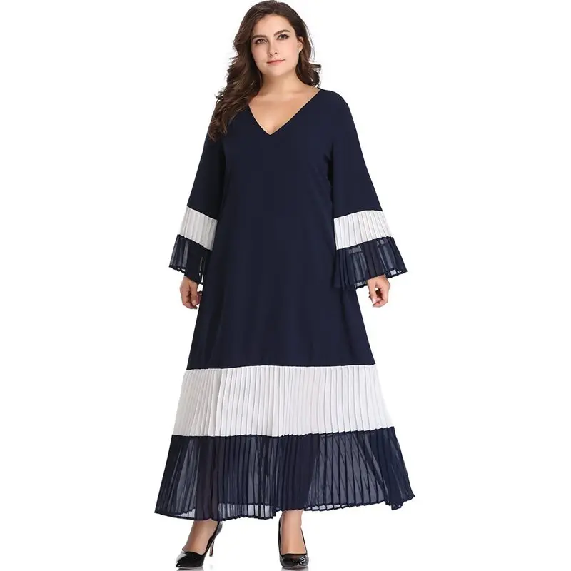 Women Maxi Dress Plus Size Spring Brand Pleated Fashion Evening Loose Oversize 5XL Robe A Line Ladies Party Elegant Long Dresses
Women Maxi Dress Plus Size Spring Brand Pleated Fashion Evening Loose Oversize 5XL Robe A Line Ladies Party Elegant Long Dresses