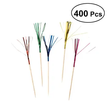 400 Pcs Chic Eco Friendly Fireworks Cocktail Picks Fruit Picks Cake Toppers for Party Cocktail Birthday Decoration - 10CM
400 Pcs Chic Eco Friendly Fireworks Cocktail Picks Fruit Picks Cake Toppers for Party Cocktail Birthday Decoration - 10CM