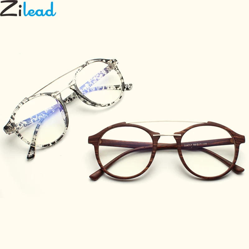 Zilead Retro Round Dual-beam Glasses Frame Women&Men Wooden Pattern Ink Optical Spectacle Eyeglasses Eyewear Plain Glasses
Zilead Retro Round Dual-beam Glasses Frame Women&Men Wooden Pattern Ink Optical Spectacle Eyeglasses Eyewear Plain Glasses