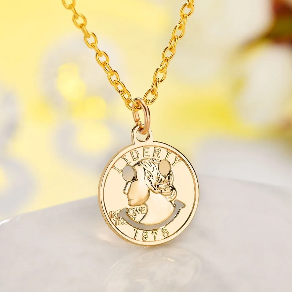 2019 Individuality Liderty 1978 Pendant Necklace For Women Personality Chain Necklace Gold Color New Female Trendy Jewelry
2019 Individuality Liderty 1978 Pendant Necklace For Women Personality Chain Necklace Gold Color New Female Trendy Jewelry